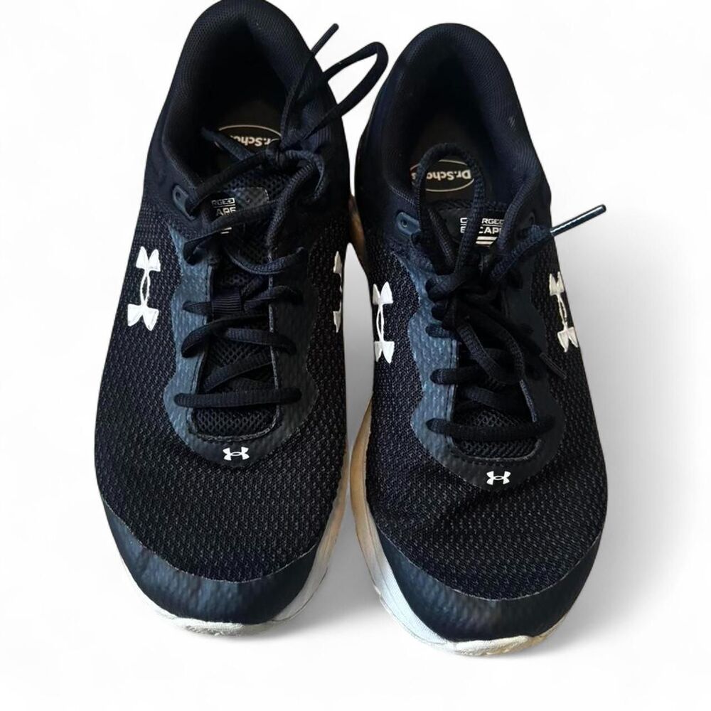 Under Armour Black Charged Escape Running Shoes with Dr Scholl’s Inserts- Women'